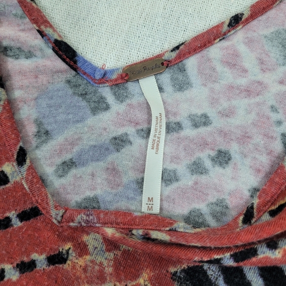 Free People Womens Medium Day Dreamers Oversized Flowy Tank Handkerchief Hem - Picture 5 of 11